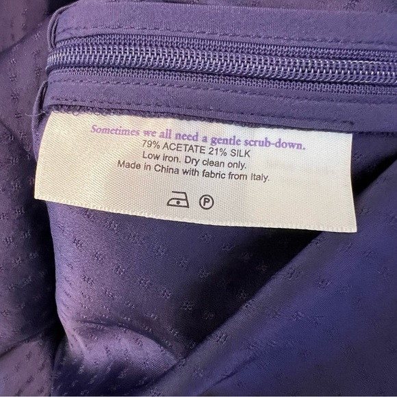 Elegant Purple Wrap Top - Picture 8 of 9